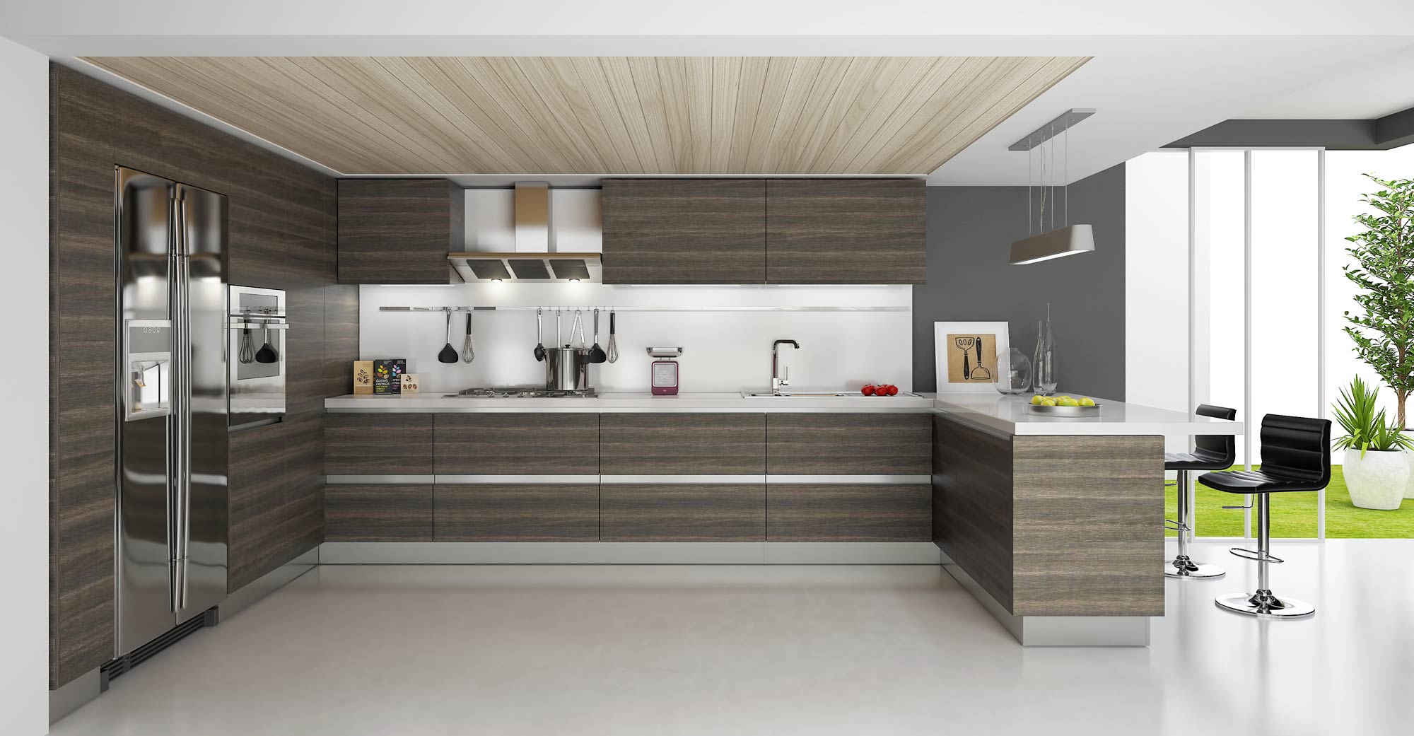 Aspen Oak Modern Door Style