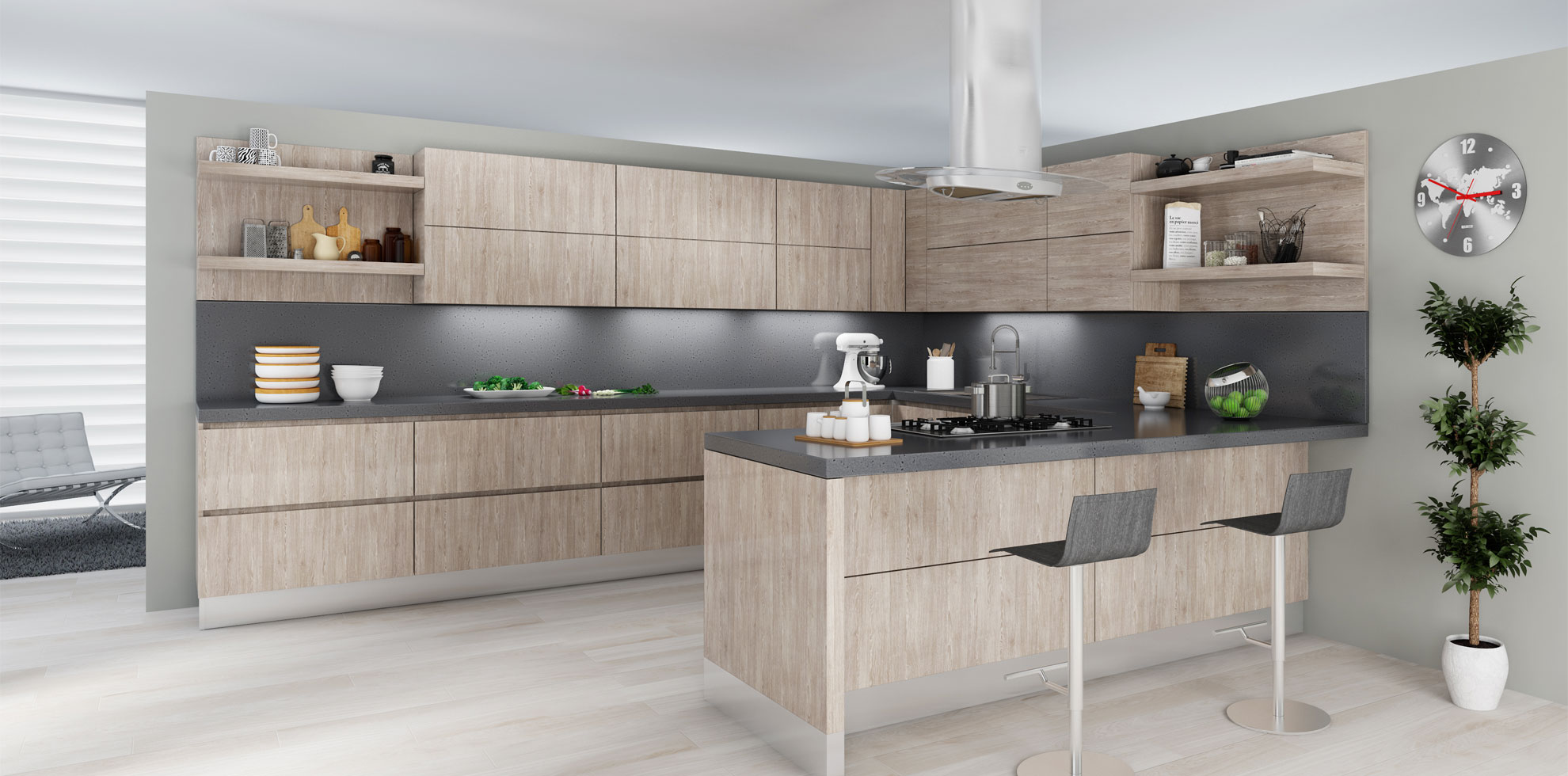 Fossil Oak Modern Door Style