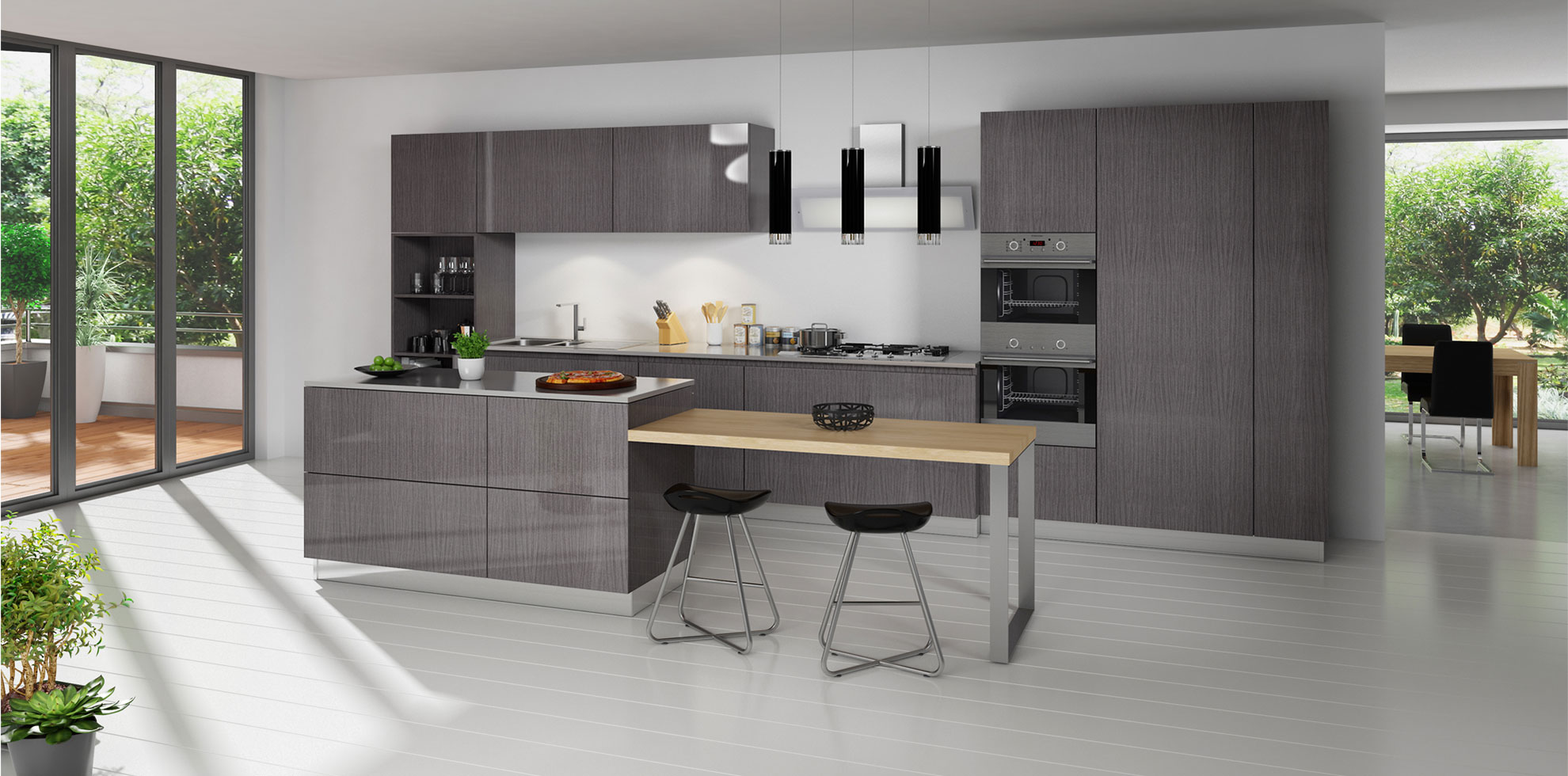Grey Oak Modern Door Style